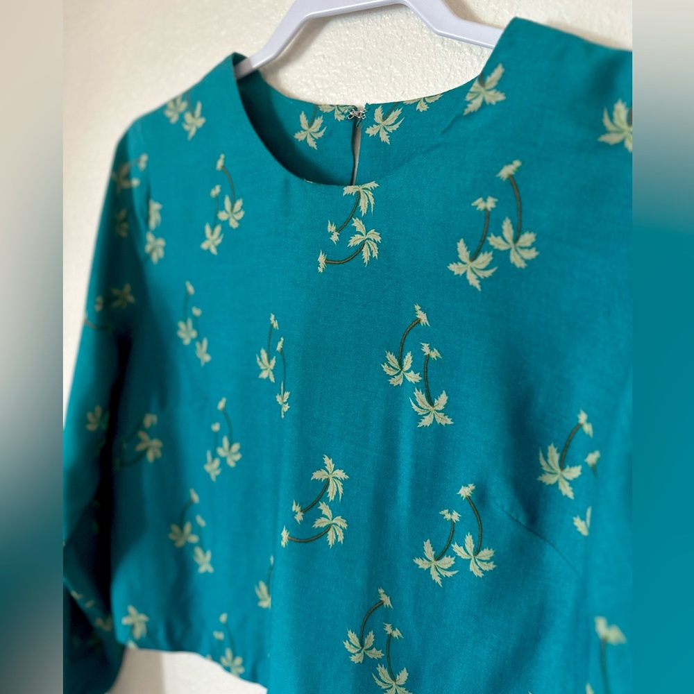 Vintage Cropped Silk Blouse